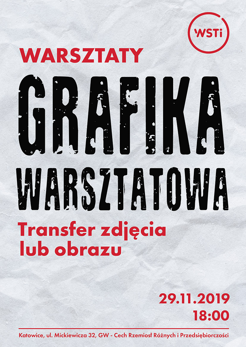 Plakat grafika warsztatowa